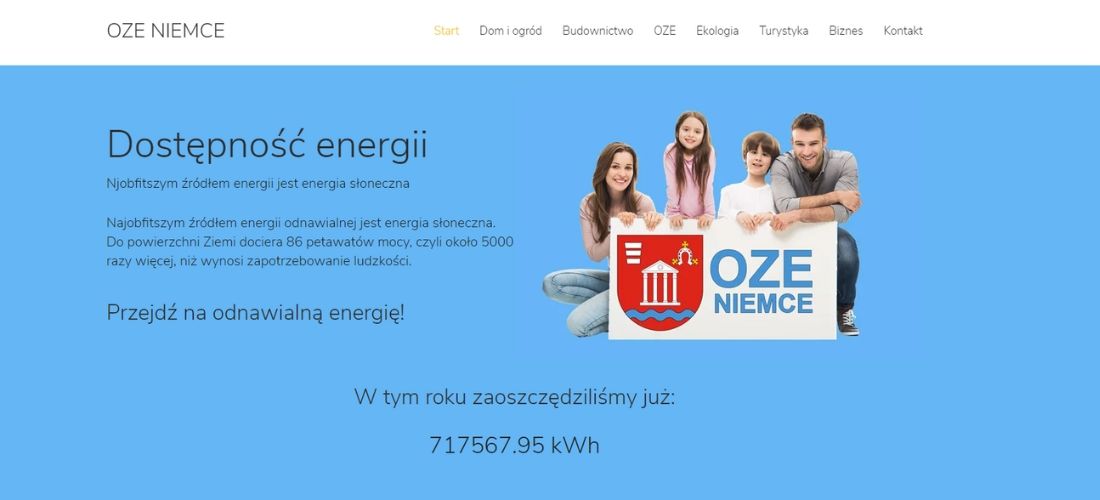 OZE Niemce Partner strony Eko Barlinek Komandor szafy na wymiar